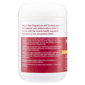 [PRE-ORDER] STRAIGHT FROM AUSTRALIA - Nature's Way Magnesium + Turmeric 150 Tablets New Formula